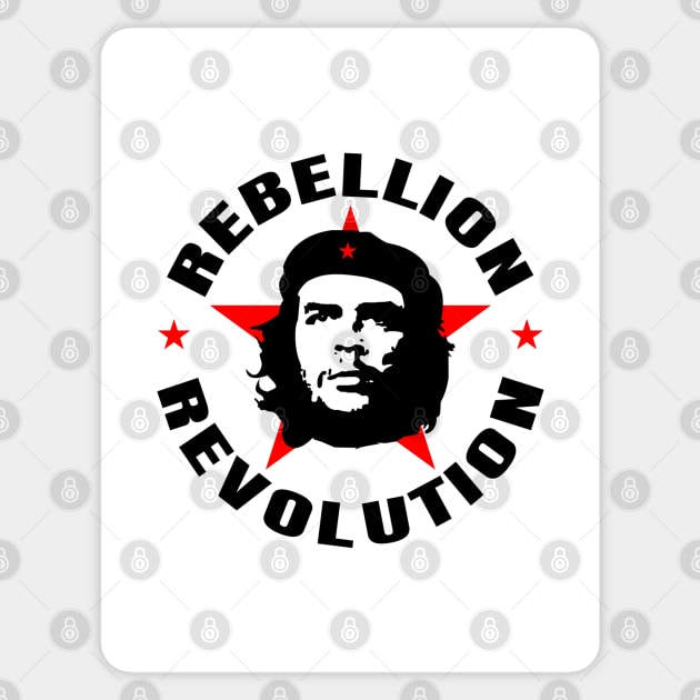 Che Guevara Rebel Cuban Guerrilla Revolution T-Shirt Sticker by HiDearPrint